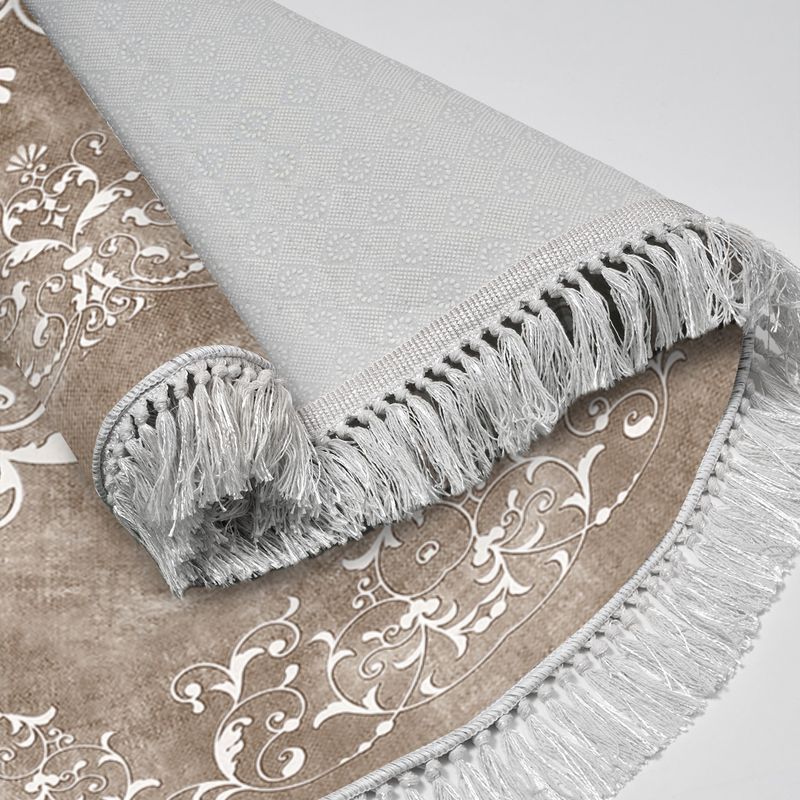 Casa si Gradina - Textile si covoare - Covoare - Covoare casa - Covor, Conceptum Hypnose, bej alb, 180x180 cm, 100% poliester, antiderapant, lavabil la masina - Infinity.ro