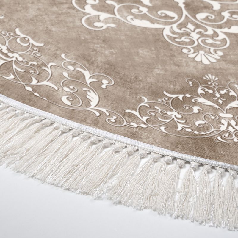 Casa si Gradina - Textile si covoare - Covoare - Covoare casa - Covor, Conceptum Hypnose, bej alb, 180x180 cm, 100% poliester, antiderapant, lavabil la masina - Infinity.ro