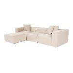 Casa si Gradina - Mobilier - Canapele si coltare - Coltare - Coltar, Hanah Home, lemn de carpen, in, piersica, 303x193x65 cm - Infinity.ro