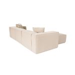 Casa si Gradina - Mobilier - Canapele si coltare - Coltare - Coltar, Hanah Home, lemn de carpen, in, piersica, 303x193x65 cm - Infinity.ro