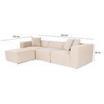Casa si Gradina - Mobilier - Canapele si coltare - Coltare - Coltar, Hanah Home, lemn de carpen, in, piersica, 303x193x65 cm - Infinity.ro