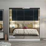 Casa si Gradina - Mobilier - Dulapuri si sifoniere - Dulapuri - Dulap, Hanah Home, pal melaminat, alb, 180x52x190 cm, 506MNR2781 - Infinity.ro