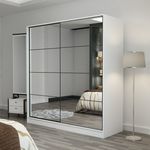 Casa si Gradina - Mobilier - Dulapuri si sifoniere - Dulapuri - Dulap, Hanah Home, pal melaminat, alb, 180x52x190 cm, 506MNR2781 - Infinity.ro