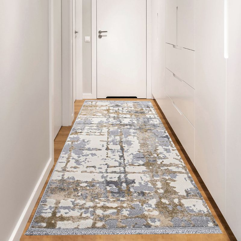 Casa si Gradina - Textile si covoare - Covoare - Covorase intrare - Covoras de hol, Conceptum Hypnose, gri bej crem, 80x200 cm, 60% polipropilena 40% poliester - Infinity.ro