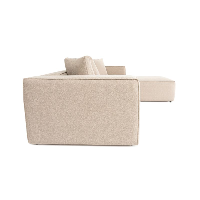 Casa si Gradina - Mobilier - Canapele si coltare - Coltare - Coltar, Hanah Home, lemn de carpen, in, piersica, 303x193x65 cm - Infinity.ro