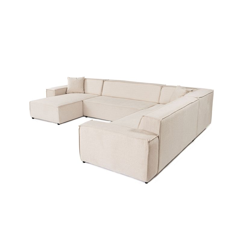 Casa si Gradina - Mobilier - Canapele si coltare - Coltare - Coltar, Atelier Del Sofa, lemn fag si panouri aglomerate, bej, 167x343x262 cm - Infinity.ro