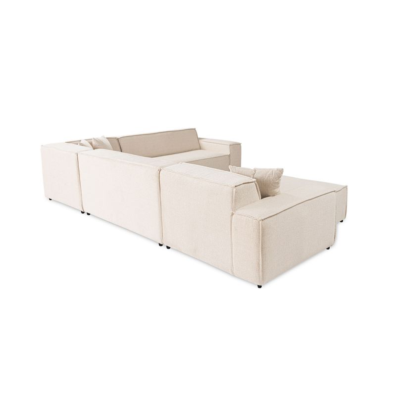 Casa si Gradina - Mobilier - Canapele si coltare - Coltare - Coltar, Atelier Del Sofa, lemn fag si panouri aglomerate, bej, 167x343x262 cm - Infinity.ro