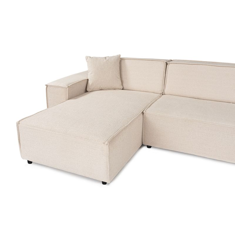 Casa si Gradina - Mobilier - Canapele si coltare - Coltare - Coltar, Atelier Del Sofa, lemn fag si panouri aglomerate, bej, 167x343x262 cm - Infinity.ro