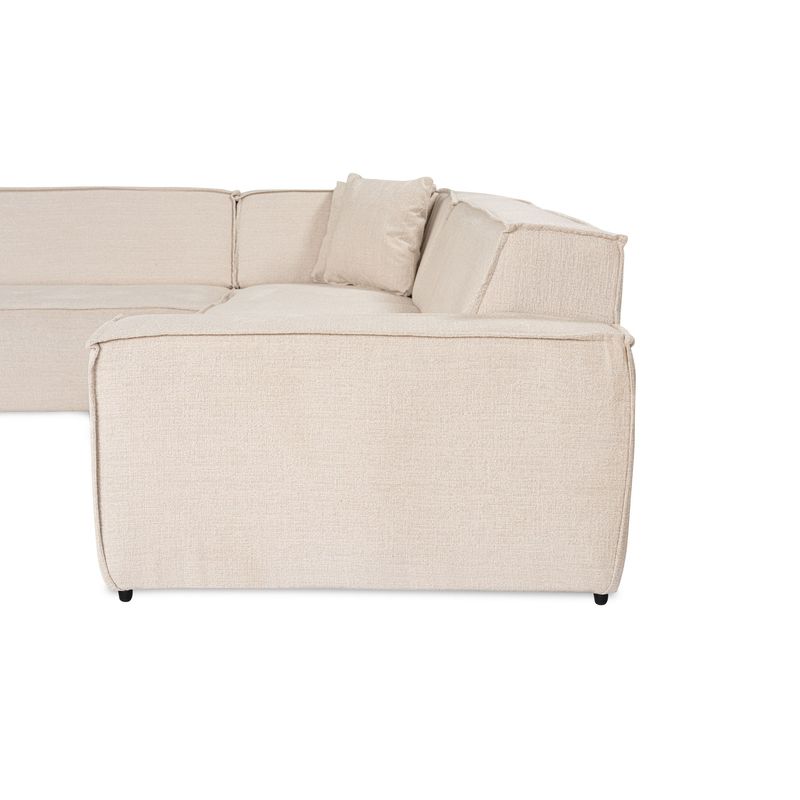 Casa si Gradina - Mobilier - Canapele si coltare - Coltare - Coltar, Atelier Del Sofa, lemn fag si panouri aglomerate, bej, 167x343x262 cm - Infinity.ro