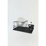 Casa si Gradina - Bucatarie si vesela - Organizare si depozitare bucatarie - Scurgator vase - Scurgator vase, Hermia, metal, negru, 47x32x24 cm - Infinity.ro