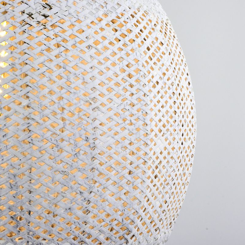 Casa si Gradina - Corpuri si surse de iluminat - Lustre si pendule - Candelabru, Opviq, plastic si ratan, alb, 40x120 cm - Infinity.ro