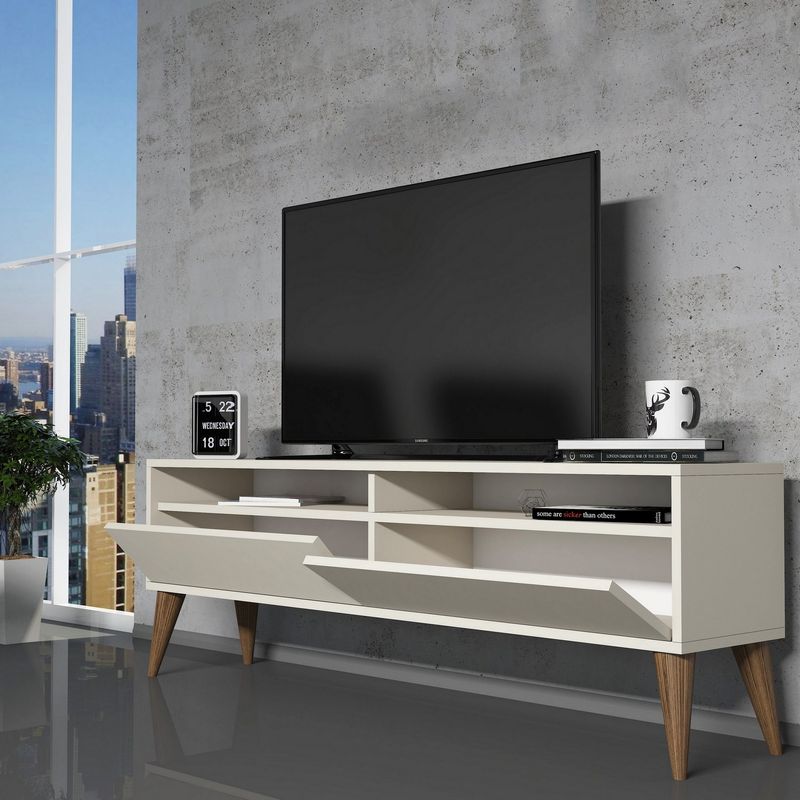 Casa si Gradina - Mobilier - Comode si corpuri - Comode - Comoda tv, Hanah Home, pal melaminat, crem, 150x50x30 cm, 845HCT5509 - Infinity.ro