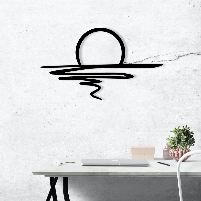 Casa si Gradina - Decoratiuni - Decoratiuni perete - Accesoriu decorativ de perete, Wallxpert, metal, negru, 70x41 cm, 279ENZ2605 - Infinity.ro