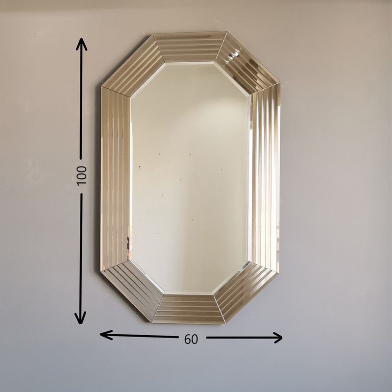 Casa si Gradina - Decoratiuni - Oglinzi - Oglinda, Hanah Home, mdf, bronz, 100x60 cm, 552NOS2183 - Infinity.ro