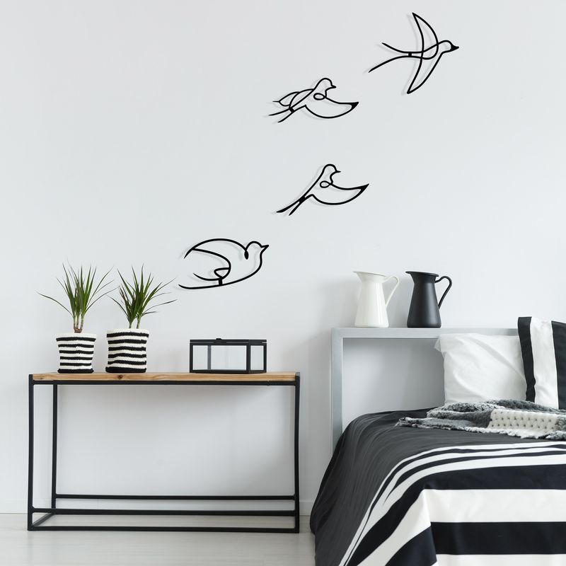 Casa si Gradina - Decoratiuni - Decoratiuni perete - Accesoriu decorativ de perete, Wallxpert, metal, negru, 30x26 cm - Infinity.ro