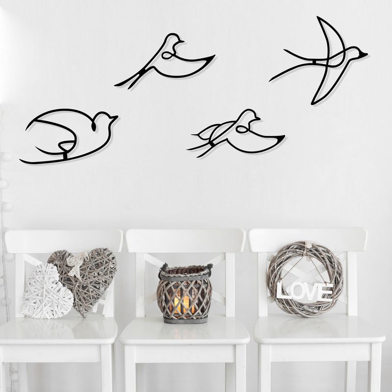 Casa si Gradina - Decoratiuni - Decoratiuni perete - Accesoriu decorativ de perete, Wallxpert, metal, negru, 30x26 cm - Infinity.ro