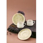 Casa si Gradina - Bucatarie si vesela - Cani si pahare - Cani si cesti - Set cesti cafea, Hermia, portelan, crem si alb, 12 piese - Infinity.ro