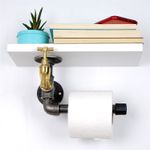 Casa si Gradina - Sanitare - Suporturi si accesorii baie - Suporturi baie - Suport hartie igienica, Hanah Home, mdf, alb, 30x17x23 cm - Infinity.ro