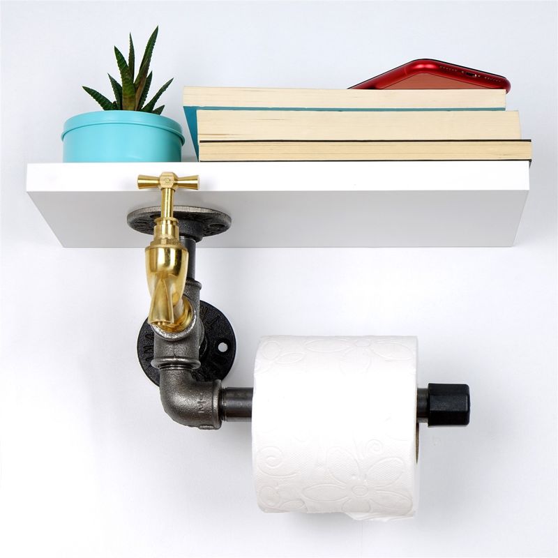 Casa si Gradina - Sanitare - Suporturi si accesorii baie - Suporturi baie - Suport hartie igienica, Hanah Home, mdf, alb, 30x17x23 cm - Infinity.ro