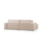 Casa si Gradina - Mobilier - Canapele si coltare - Coltare - Coltar extensibil, Hanah Home, textil, ecru, 260x170x78 cm - Infinity.ro