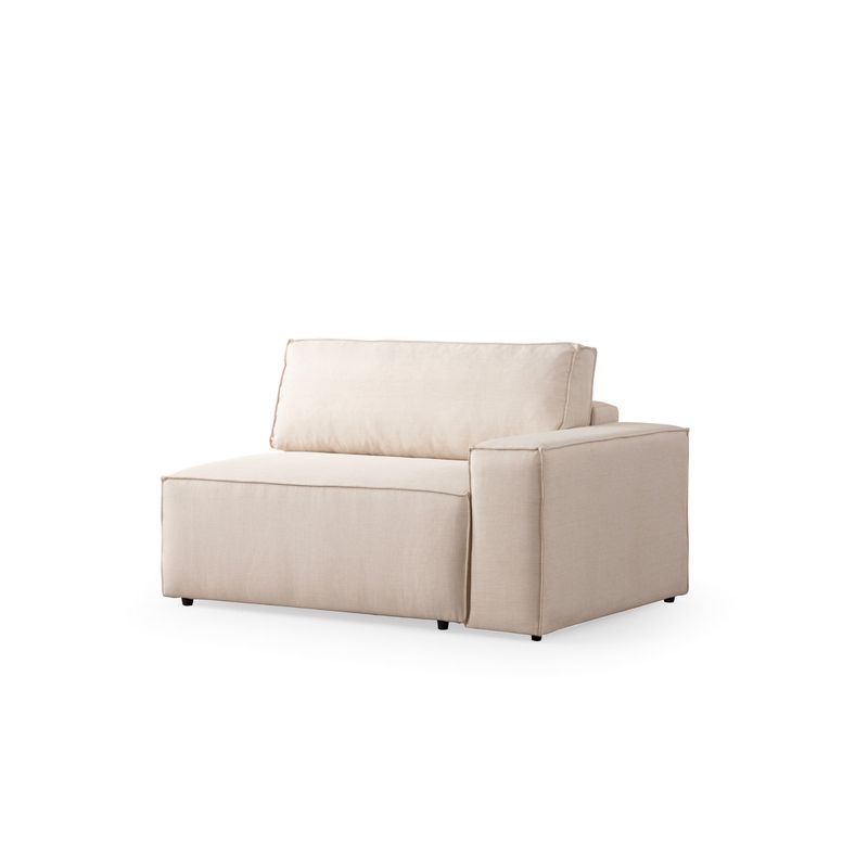 Casa si Gradina - Mobilier - Canapele si coltare - Coltare - Coltar extensibil, Hanah Home, textil, ecru, 260x170x78 cm - Infinity.ro