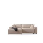 Casa si Gradina - Mobilier - Canapele si coltare - Coltare - Coltar extensibil, Hanah Home, textil, ecru, 260x170x78 cm - Infinity.ro