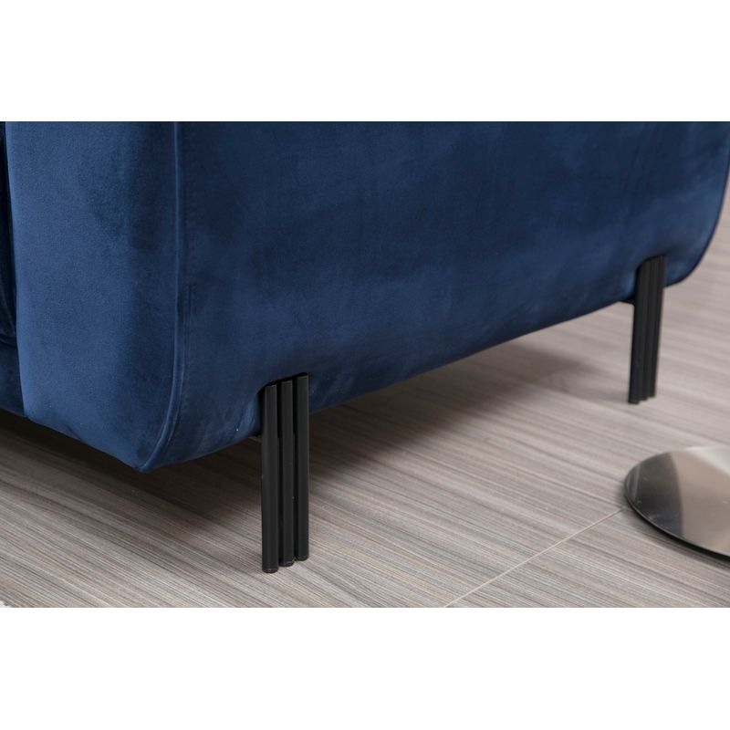 Casa si Gradina - Mobilier - Canapele si coltare - Coltare - Coltar extensibil, Hanah Home, cadru lemn fag si pal, albastru marin, 287x169x96 cm - Infinity.ro