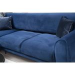 Casa si Gradina - Mobilier - Canapele si coltare - Coltare - Coltar extensibil, Hanah Home, cadru lemn fag si pal, albastru marin, 287x169x96 cm - Infinity.ro