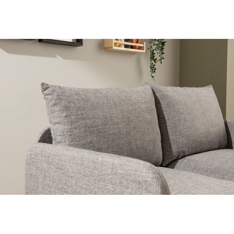Casa si Gradina - Mobilier - Canapele si coltare - Canapele - Canapea extensibila, Atelier Del Sofa, textil, gri deschis, 200x140 cm - Infinity.ro
