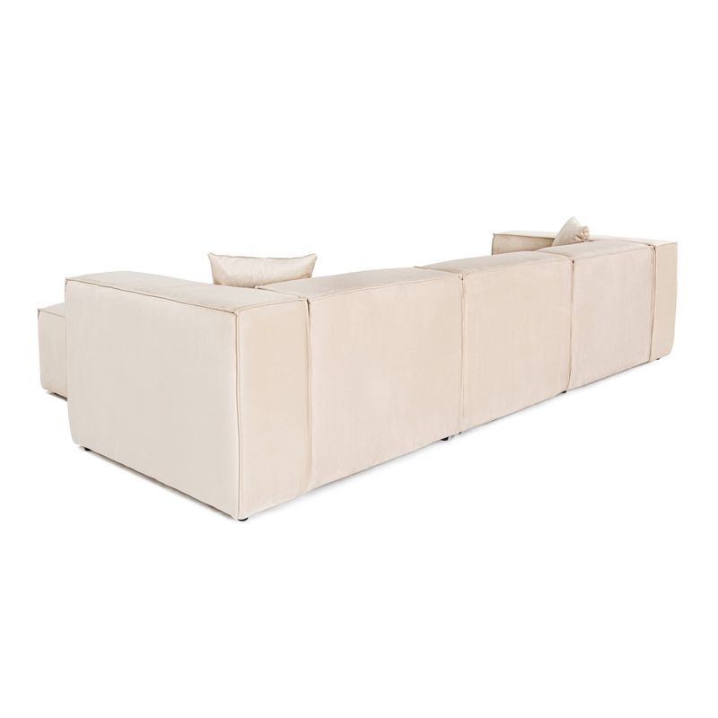 Casa si Gradina - Mobilier - Canapele si coltare - Coltare - Coltar, Hanah Home, in, crem, 303x193x65 cm - Infinity.ro