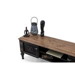 Casa si Gradina - Mobilier - Comode si corpuri - Comode - Comoda tv, Hanah Home, mdf, negru, 150x40x50 cm - Infinity.ro