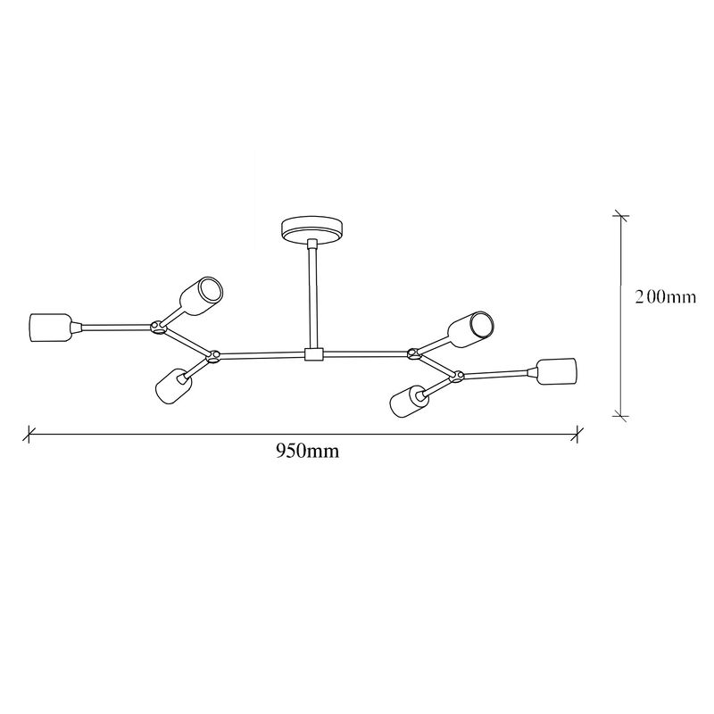 Casa si Gradina - Corpuri si surse de iluminat - Lustre si pendule - Candelabru, Opviq, metal, vintage, 95x48 cm - Infinity.ro