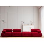 Casa si Gradina - Mobilier - Canapele si coltare - Coltare - Coltar, Hanah Home, lemn fag si pal, rosu, 288x190x95 cm - Infinity.ro