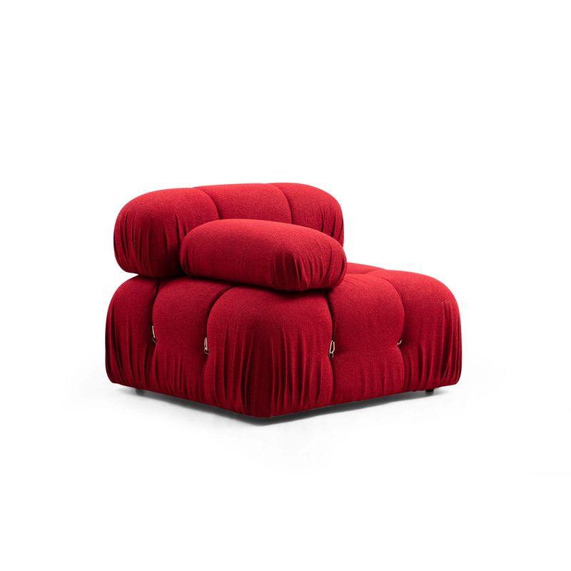 Casa si Gradina - Mobilier - Canapele si coltare - Coltare - Coltar, Hanah Home, lemn fag si pal, rosu, 288x190x95 cm - Infinity.ro