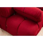 Casa si Gradina - Mobilier - Canapele si coltare - Coltare - Coltar, Hanah Home, lemn fag si pal, rosu, 288x190x95 cm - Infinity.ro