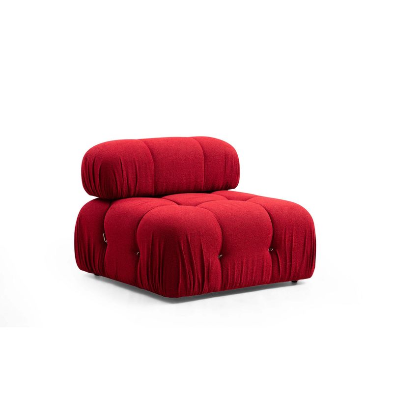 Casa si Gradina - Mobilier - Canapele si coltare - Coltare - Coltar, Hanah Home, lemn fag si pal, rosu, 288x190x95 cm - Infinity.ro