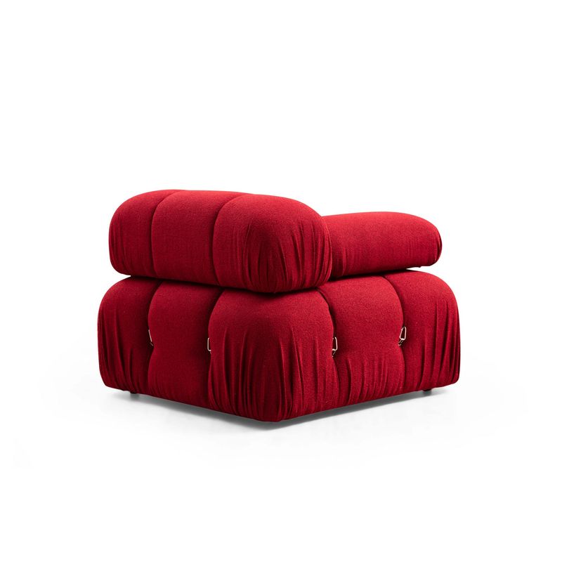 Casa si Gradina - Mobilier - Canapele si coltare - Coltare - Coltar, Hanah Home, lemn fag si pal, rosu, 288x190x95 cm - Infinity.ro