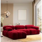 Casa si Gradina - Mobilier - Canapele si coltare - Coltare - Coltar, Hanah Home, lemn fag si pal, rosu, 288x190x95 cm - Infinity.ro
