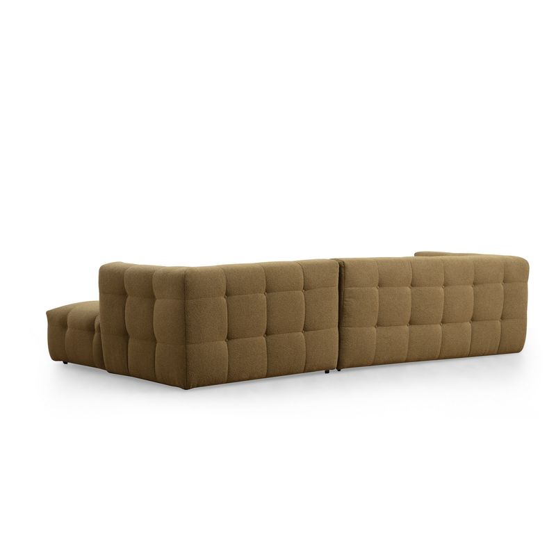 Casa si Gradina - Mobilier - Canapele si coltare - Coltare - Coltar, Hanah Home, lemn fag si pal, kaki, 300x150x100 cm - Infinity.ro