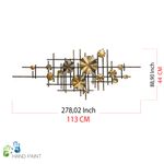 Casa si Gradina - Decoratiuni - Decoratiuni perete - Accesoriu decorativ de perete, Wallxpert, metal, multicolor, 113x7x44 cm, 279ENZ2533 - Infinity.ro