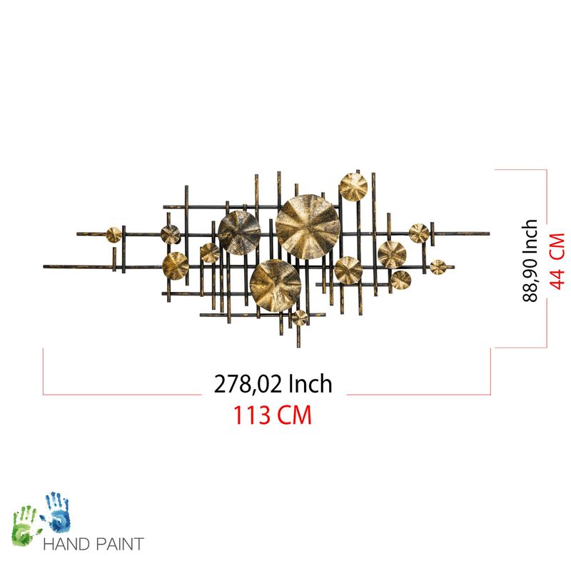 Casa si Gradina - Decoratiuni - Decoratiuni perete - Accesoriu decorativ de perete, Wallxpert, metal, multicolor, 113x7x44 cm, 279ENZ2533 - Infinity.ro