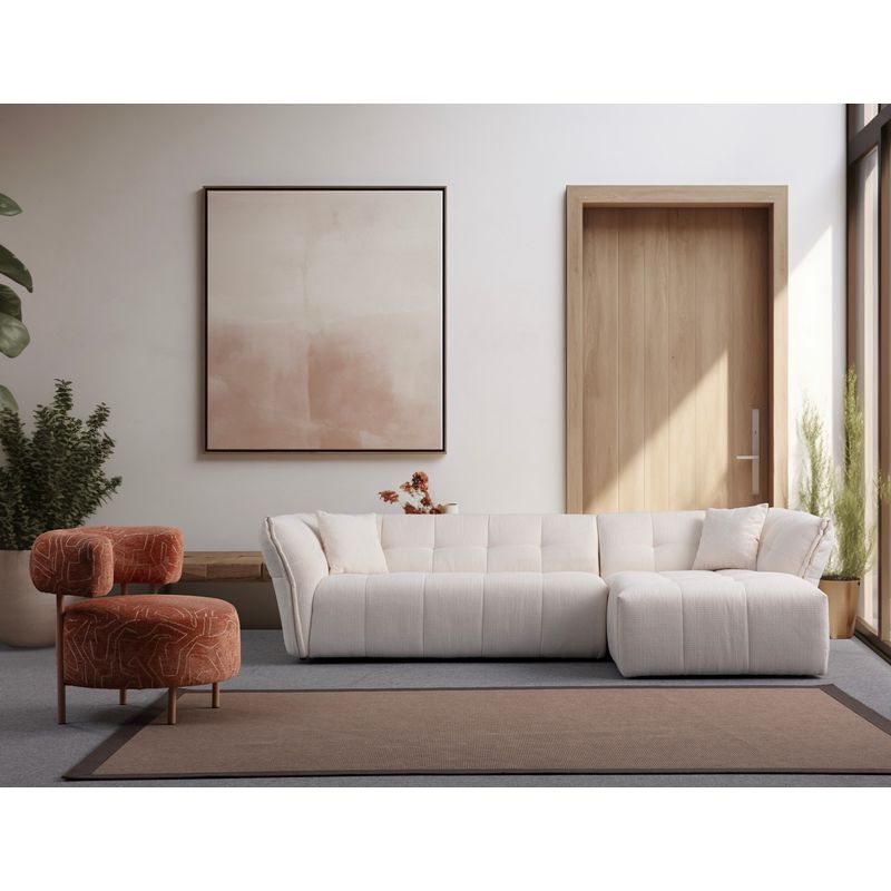 Casa si Gradina - Mobilier - Canapele si coltare - Coltare - Coltar, Atelier Del Sofa, lemn de fag si pal, alb, 165x290x105 cm - Infinity.ro