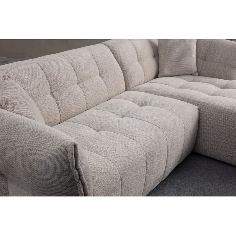 Casa si Gradina - Mobilier - Canapele si coltare - Coltare - Coltar, Atelier Del Sofa, lemn de fag si pal, alb, 165x290x105 cm - Infinity.ro
