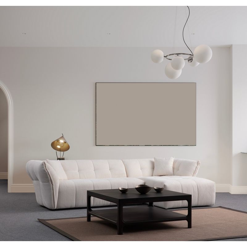 Casa si Gradina - Mobilier - Canapele si coltare - Coltare - Coltar, Atelier Del Sofa, lemn de fag si pal, alb, 165x290x105 cm - Infinity.ro