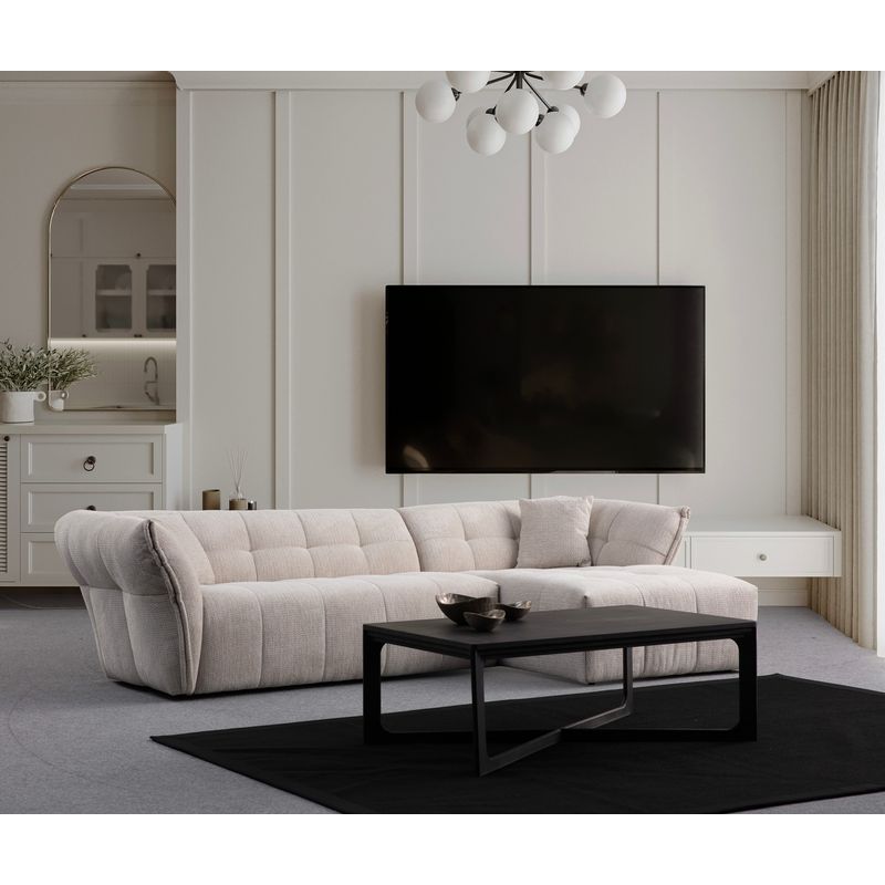 Casa si Gradina - Mobilier - Canapele si coltare - Coltare - Coltar, Atelier Del Sofa, lemn de fag si pal, alb, 165x290x105 cm - Infinity.ro