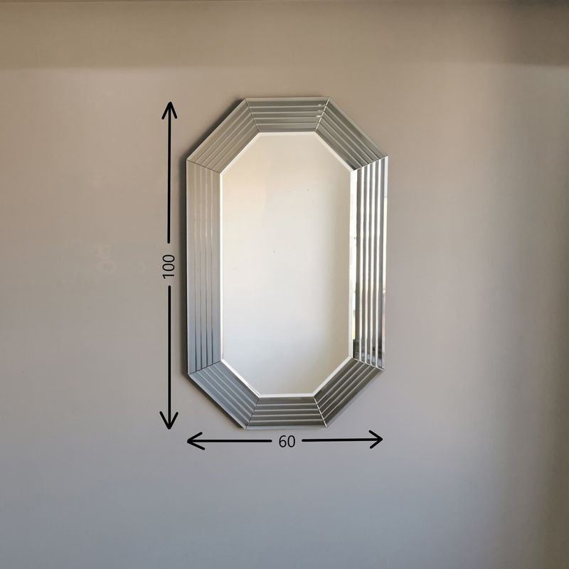 Casa si Gradina - Decoratiuni - Oglinzi - Oglinda, Hanah Home, mdf, argintiu, 60x100 cm, 552NOS2180 - Infinity.ro