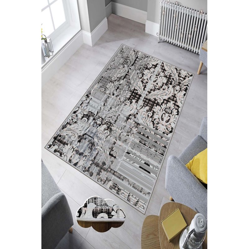 Casa si Gradina - Textile si covoare - Covoare - Covorase intrare - Covoras de intrare, Conceptum Hypnose, multicolor, 80x150 cm, 100% poliester, antiderapant, 571HFT2090 - Infinity.ro