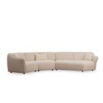 Casa si Gradina - Mobilier - Canapele si coltare - Coltare - Coltar, Hanah Home, lemn fag si pal, crem, 360x108x79 cm - Infinity.ro