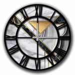 Casa si Gradina - Decoratiuni - Ceasuri - Ceas decorativ, Wallxpert, mdf, multicolor, 50 cm, 238HMA6278 - Infinity.ro