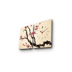 Casa si Gradina - Decoratiuni - Ceasuri - Ceas decorativ de perete, Wallxpert, panza suede, multicolor, 64x40 cm, set 2 bucati - Infinity.ro